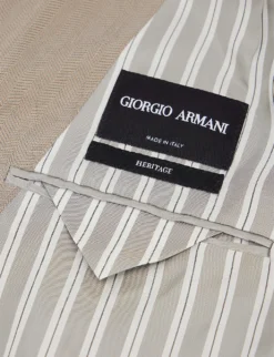 Giorgio Armani Double-breasted Regular-fit Woven Suit 17 Giorgio Armani Double-breasted Regular-fit Woven Suit -Falkeis Store R04096683 PEWTER ALT08