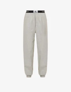 Calvin Klein 1996 Brand-patch Cotton-jersey Jogging Bottoms