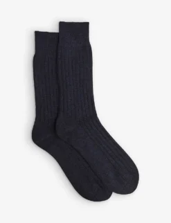 Reiss Cirby Rib-knit Socks