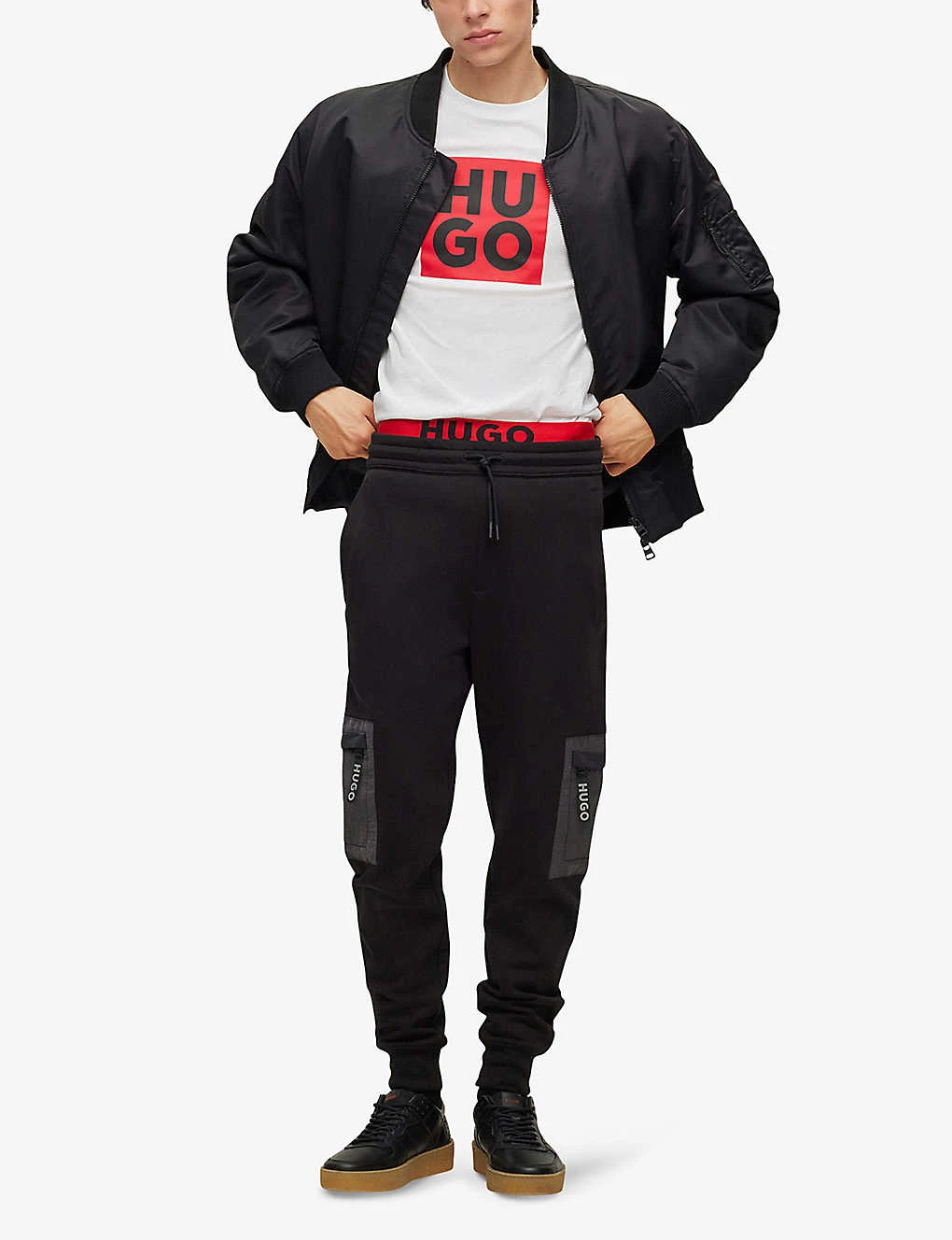 Hugo Logo-print Organic-cotton T-shirt 2 Hugo Logo-print Organic-cotton T-shirt - Image 2