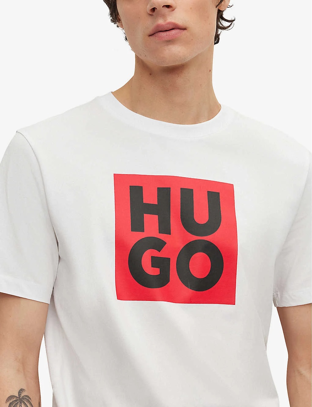 Hugo Logo-print Organic-cotton T-shirt 5 Hugo Logo-print Organic-cotton T-shirt - Image 5