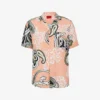 Hugo Graphic-print Relaxed-fit Woven Shirt