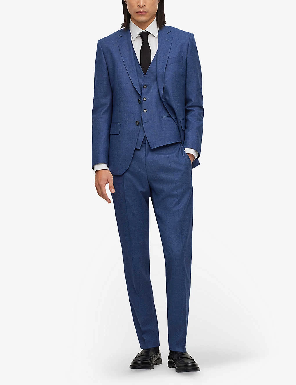 Boss Business Slim-fit Single-breasted Wool-blend Three-piece Suit 2 Boss Business Slim-fit Single-breasted Wool-blend Three-piece Suit - Image 2