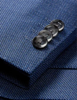 Boss Business Slim-fit Single-breasted Wool-blend Three-piece Suit 11 Boss Business Slim-fit Single-breasted Wool-blend Three-piece Suit -Falkeis Store R04101232 BRIGHTBLUE ALT05