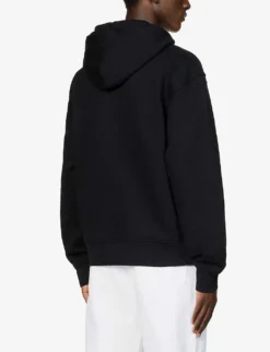 Jacquemus Logo-print Organic Cotton-jersey Hoody -Falkeis Store R04105338 BLACK ALT03