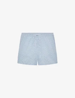 Reiss Coast Stripe-pattern Elasticated-waist Stretch-woven Swim Shorts