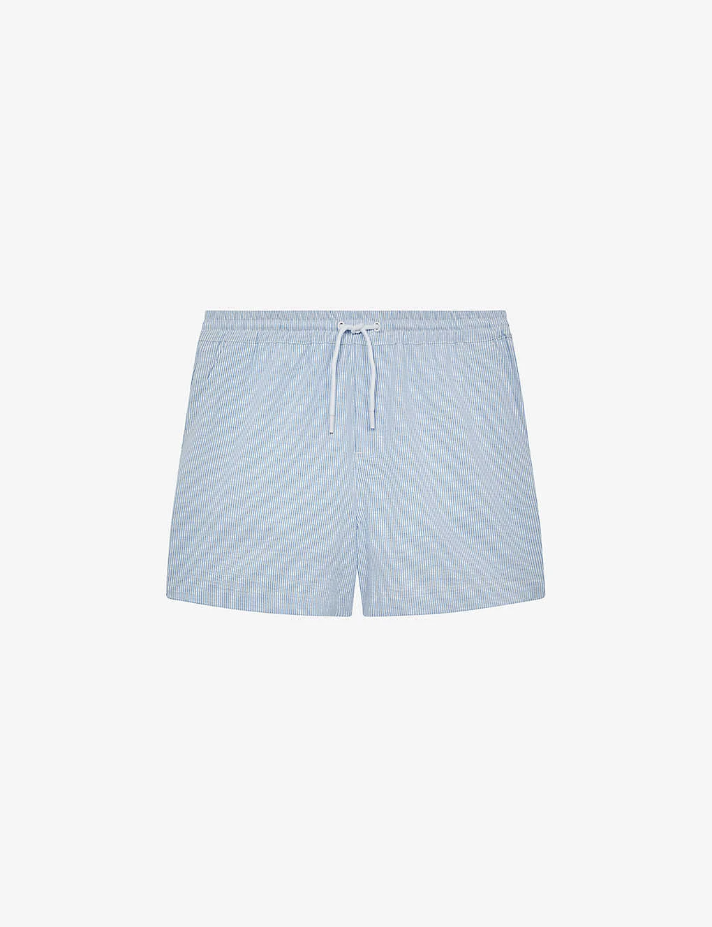 Reiss Coast Stripe-pattern Elasticated-waist Stretch-woven Swim Shorts 1 Reiss Coast Stripe-pattern Elasticated-waist Stretch-woven Swim Shorts