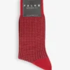 Falke Uptown Tie Geometric-print Cotton-blend Socks