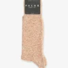 Falke Rain Melange-print Stretch-organic-cotton And Recycled-polyamide Blend Socks