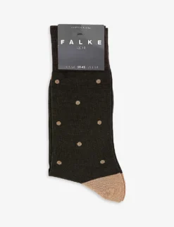 Falke Dot Patterned Cotton-blend Socks