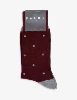 Falke Dot Printed Cotton-blend Socks