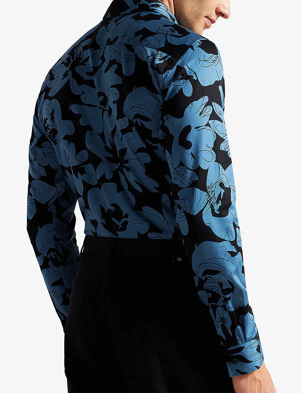 Ted Baker Altlo Floral-print Stretch-cotton Shirt 4 Ted Baker Altlo Floral-print Stretch-cotton Shirt - Image 4