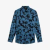 Ted Baker Altlo Floral-print Stretch-cotton Shirt