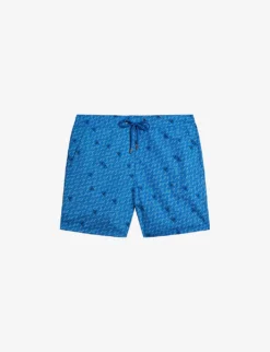 Ted Baker Renshaw Graphic-print Recycled-polyester Swim Shorts