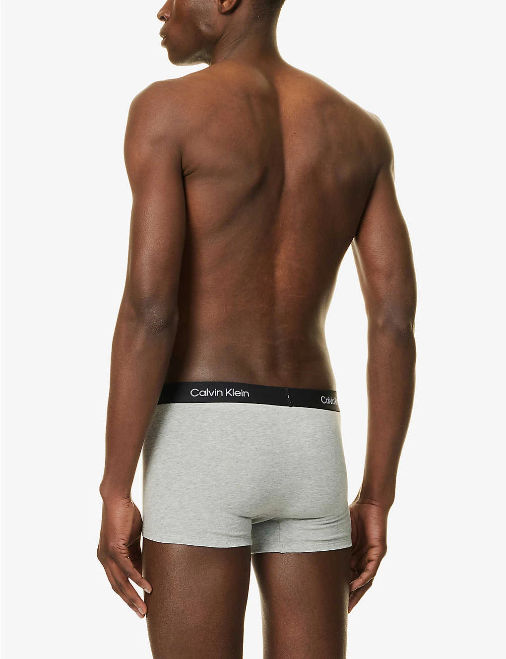 Calvin Klein Logo-waistband Stretch-recycled Cotton-blend Trunks 3 Calvin Klein Logo-waistband Stretch-recycled Cotton-blend Trunks - Image 3