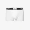 Calvin Klein Logo-waistband Low-rise Stretch-recycled Cotton-blend Trunks