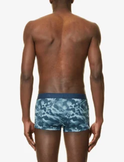 Calvin Klein Abstract-print Stretch-jersey Trunks 6 Calvin Klein Abstract-print Stretch-jersey Trunks -Falkeis Store R04117808 MULTI ALT02