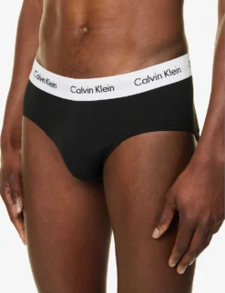 Calvin Klein Logo-waistband Pack Of Three Stretch-cotton Trunks -Falkeis Store R04117824 MULTI ALT03