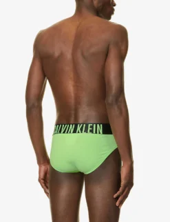 Calvin Klein Branded-waistband Regular-fit Pack Of Two Stretch-cotton Briefs 6 Calvin Klein Branded-waistband Regular-fit Pack Of Two Stretch-cotton Briefs -Falkeis Store R04117828 MULTI ALT02