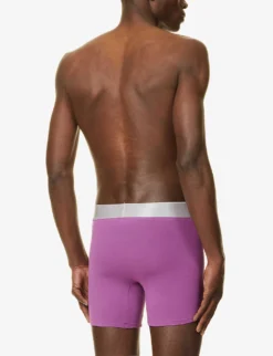 Calvin Klein Logo-waistband Pack Of Three Stretch-cotton Boxers -Falkeis Store R04117839 MULTI ALT02