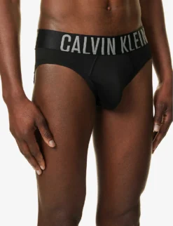 Calvin Klein Logo-waistband Pack Of Two Stretch-jersey Briefs -Falkeis Store R04117865 MULTI ALT03