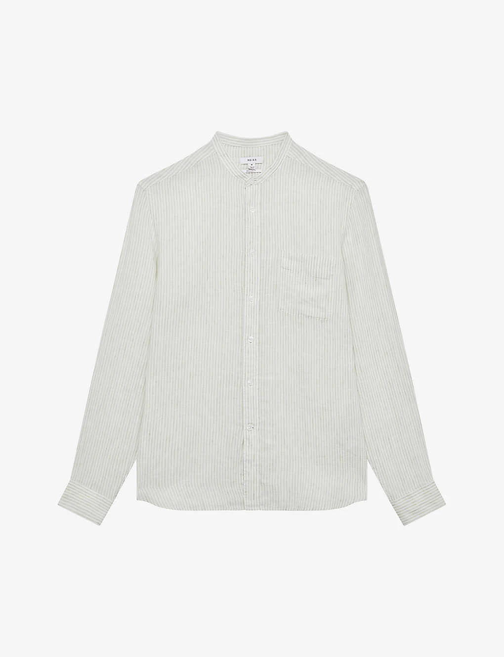 Reiss Ocean Striped Regular-fit Linen Shirt 1 Reiss Ocean Striped Regular-fit Linen Shirt