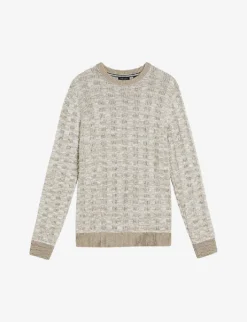 Ted Baker Kriskro Textured-knit Cotton Jumper