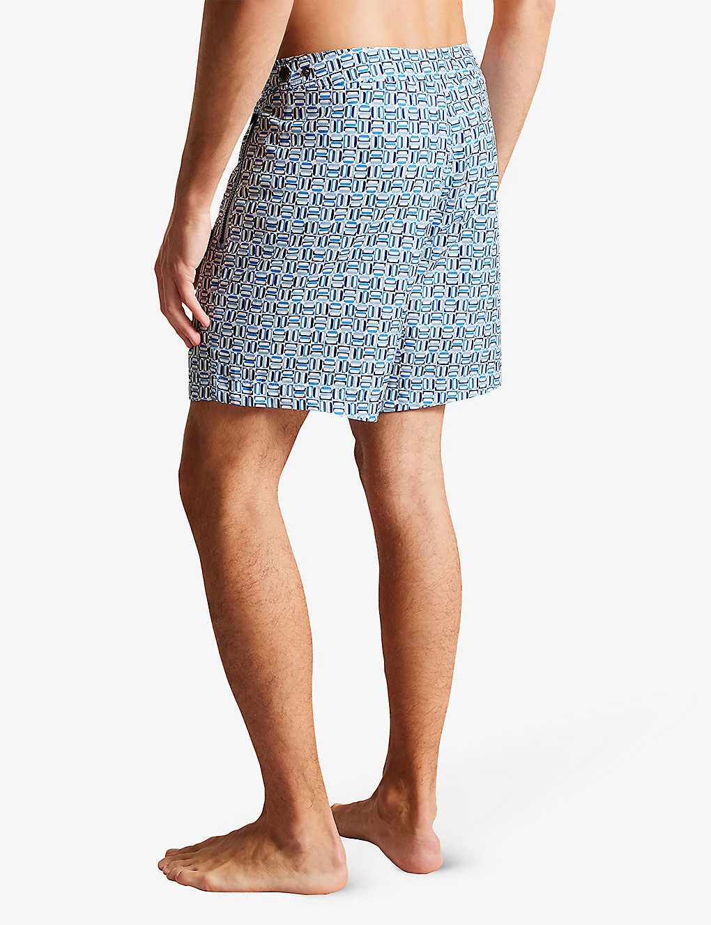 Ted Baker Crabbe Geometric-print Regular-fit Woven Swim Shorts 4 Ted Baker Crabbe Geometric-print Regular-fit Woven Swim Shorts - Image 4