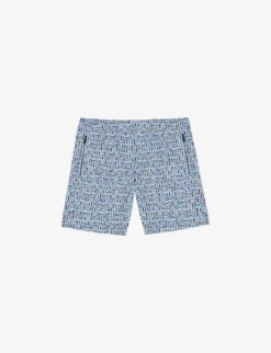 Ted Baker Crabbe Geometric-print Regular-fit Woven Swim Shorts