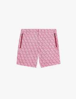 Ted Baker Kloch Geometric-print Swim Shorts