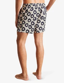 Ted Baker Wiklie Floral-print Regular-fit Woven Swim Shorts 7 Ted Baker Wiklie Floral-print Regular-fit Woven Swim Shorts -Falkeis Store R04122393 STONE ALT03