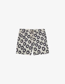 Ted Baker Wiklie Floral-print Regular-fit Woven Swim Shorts