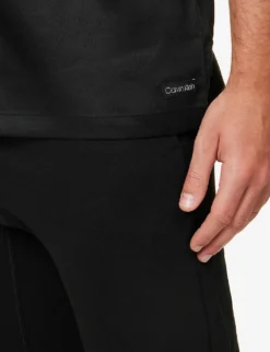 Calvin Klein Patch-pocket Short-sleeved Woven Shirt -Falkeis Store R04123660 BLACK ALT05