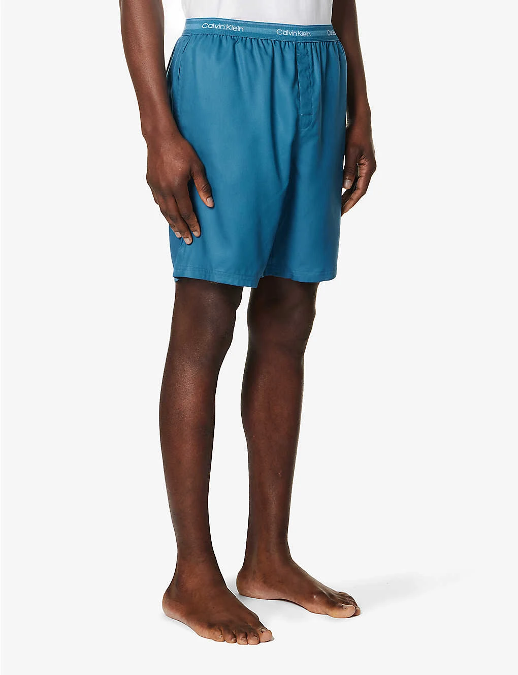 Calvin Klein Branded-waistband Woven Pyjama Shorts 3 Calvin Klein Branded-waistband Woven Pyjama Shorts - Image 3