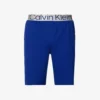 Calvin Klein Branded-waistband Cotton And Recycled Polyester-blend Shorts