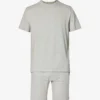 Calvin Klein Branded-waistband Stretch-cotton Pyjama Set