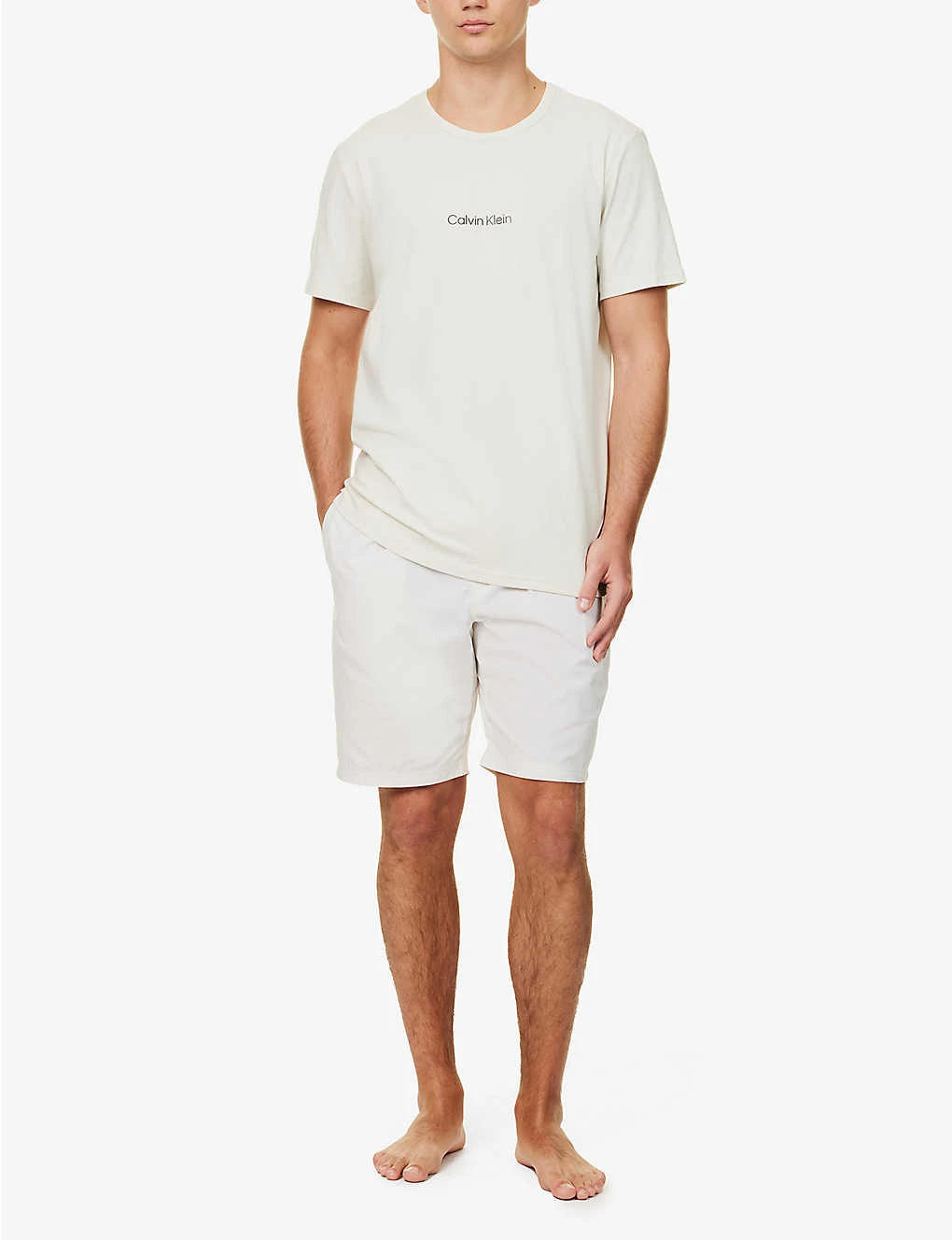 Calvin Klein Modern Structure Logo-print Cotton-blend Pyjama Set 2 Calvin Klein Modern Structure Logo-print Cotton-blend Pyjama Set - Image 2