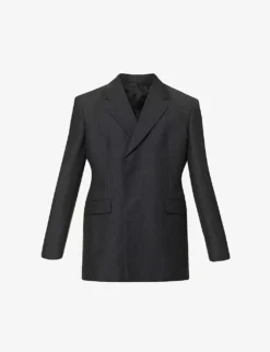 Prada Single-breasted Notched-lapel Wool-blend Jacket