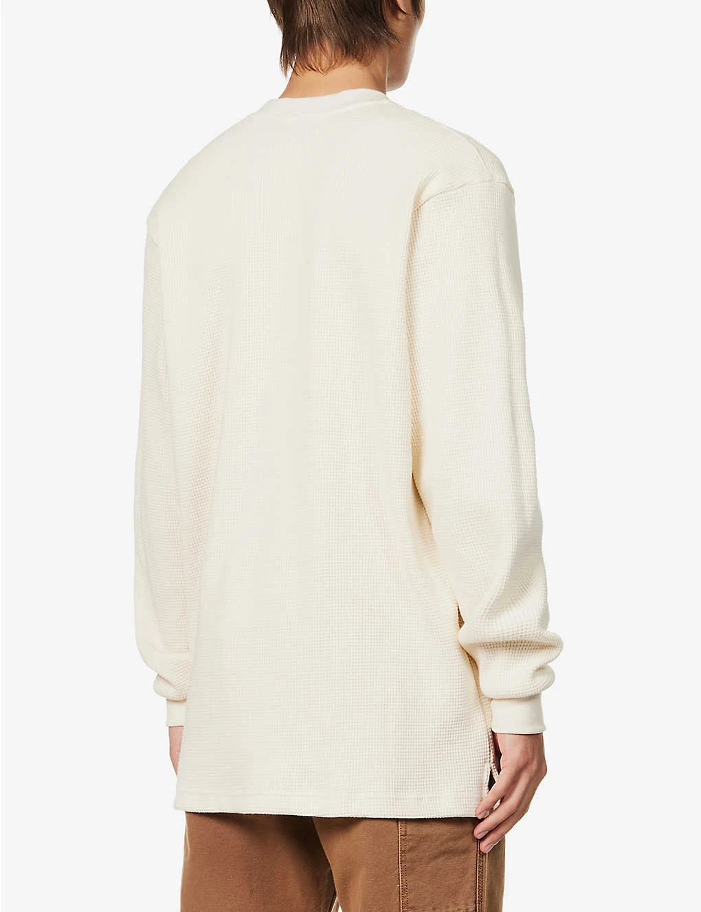 Upcycled Floral-embroidered Waffle-knit Jumper 4 Upcycled Floral-embroidered Waffle-knit Jumper - Image 4