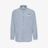 Chambray Logo-embellished Regular-fit Cotton Shirt