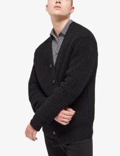 THE KOOPLES Crew-neck Relaxed-fit Wool Jumper -Falkeis Store R04127980 BLA01 ALT02