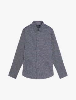 Ted Baker Boulss Circle-weave Cotton Shirt