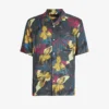 AllSaints Goldberg Floral-print Camp-collar Relaxed-fit Recycled-viscose Shirt