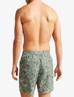 Ted Baker Kita Floral Camouflage-print Recycled-polyester Swim Shorts -Falkeis Store R04132394 KHAKI ALT03