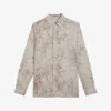 Ted Baker Floral-print Slim-fit Woven Shirt