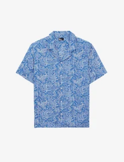 THE KOOPLES Paisley-print Hawaiian Woven Shirt