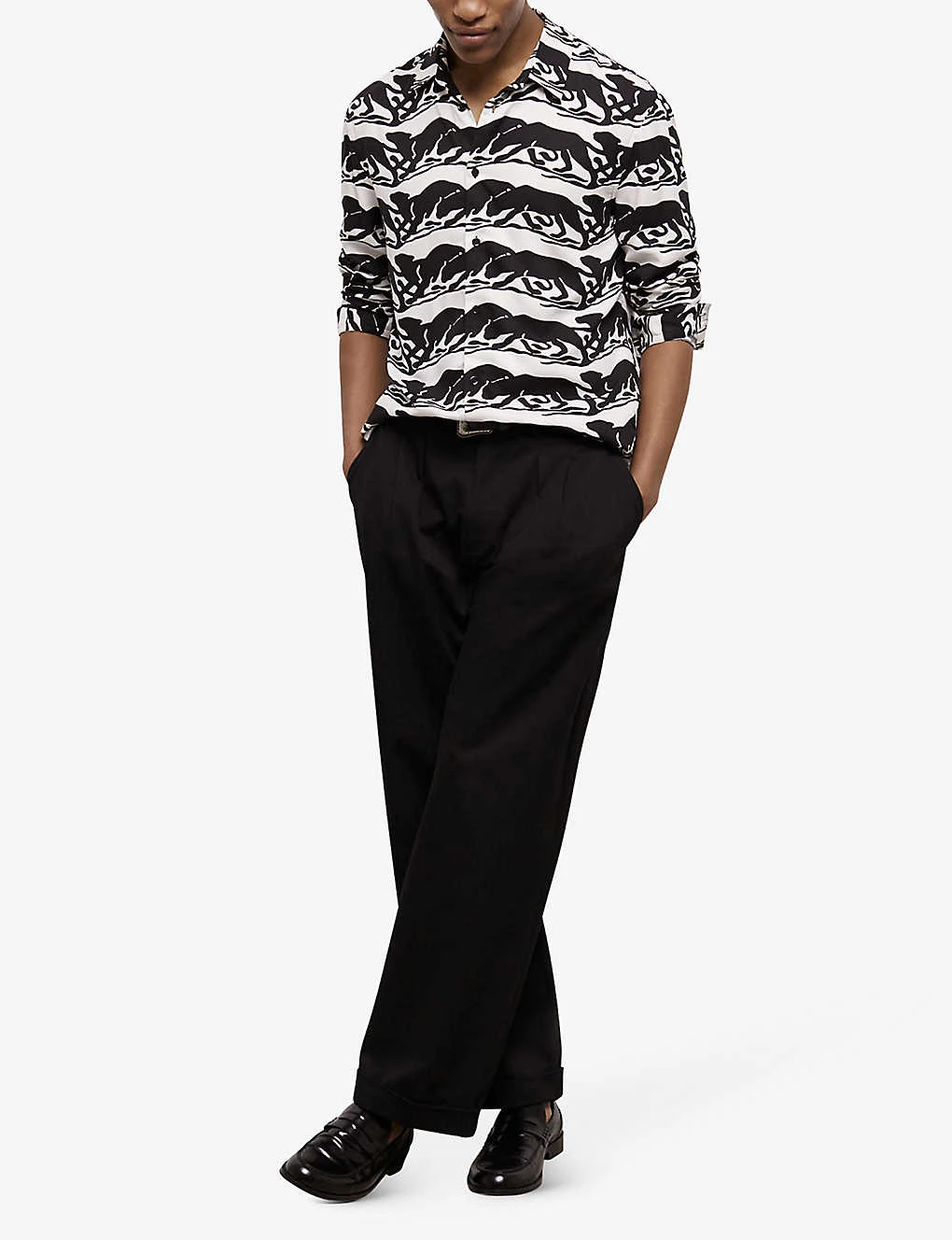 THE KOOPLES Panther-print Woven Shirt 2 THE KOOPLES Panther-print Woven Shirt - Image 2