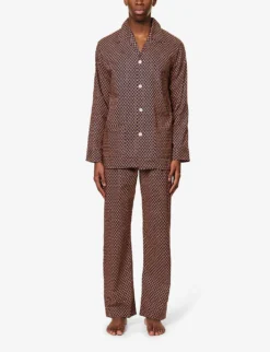 Elton John X Derek Rose Ledbury Geometric-print Cotton Pyjamas -Falkeis Store R04137596 MULTI ALT02
