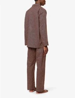 Elton John X Derek Rose Ledbury Geometric-print Cotton Pyjamas -Falkeis Store R04137596 MULTI ALT03