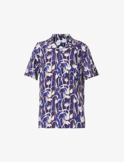 Arrels Barcelona X Cecilia Carlstedt Graphic-print Relaxed-fit Woven Shirt